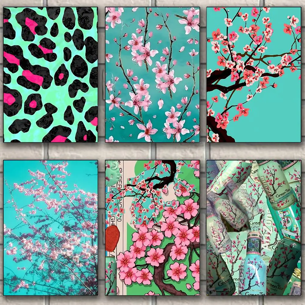 

A-ArizonaES Green Tea Artists Canvas Painting for Living Room Home Decor Poster Fans Gifts-unframed