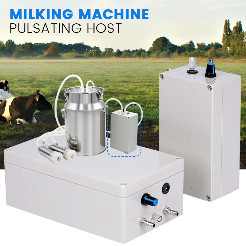 12V Electric Milking Pump Pulsating milking pump Milking Machine Accessory Electric and Pulse Host Vacuum Pump for Cow Sheep