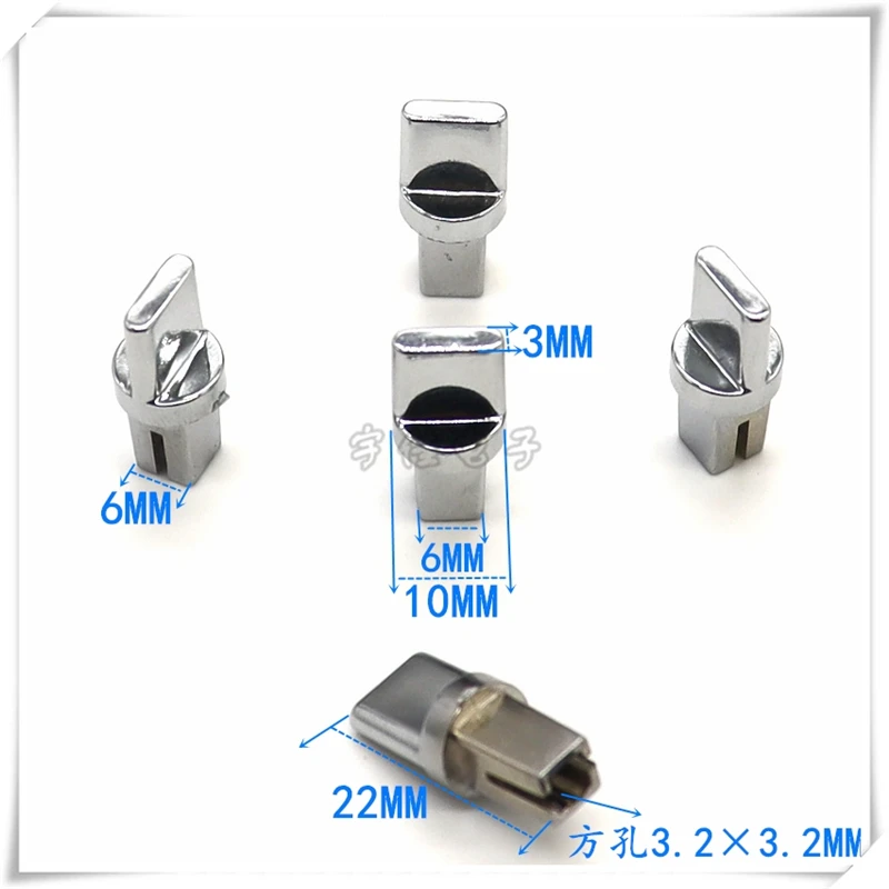 10PCS Plastic Button Cap Electroplating Button Cap Square Hole 3.2X3.2 Switch Cap Self Locking Switch Cap Light Touch Button Cap