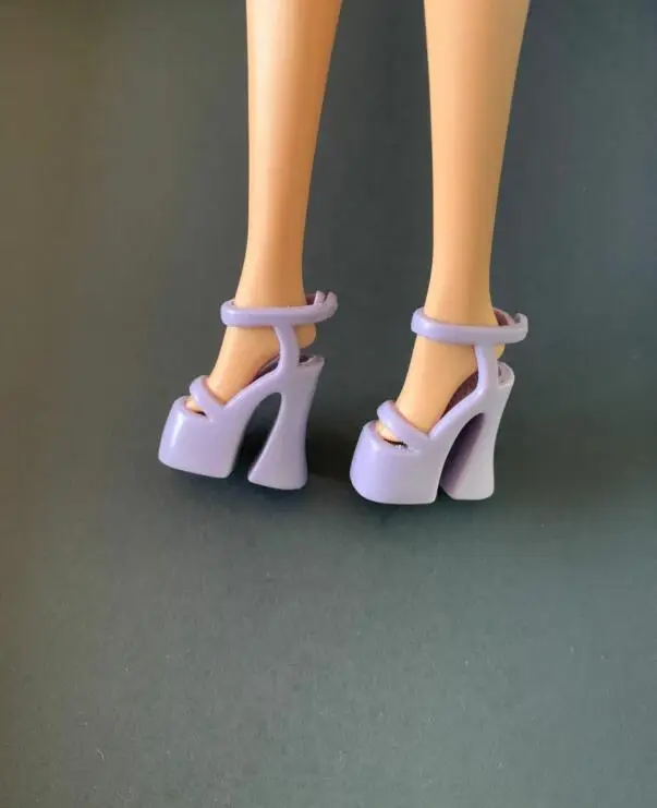 New styles Doll shoes high heel boots flat shoes toy blue yellow red purple for your BB 1/6 dolls A199a
