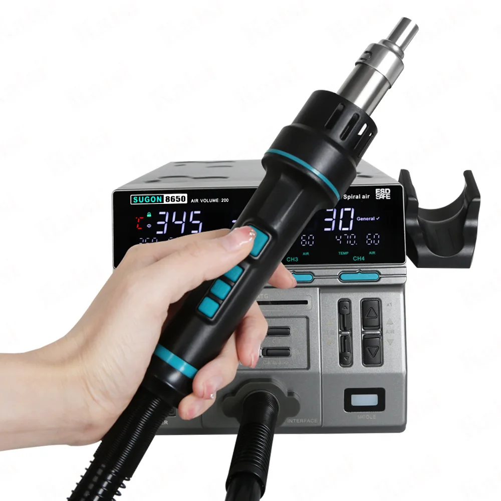 Professional Digital SUGON 8650 hot air desoldering station heat gun For Phone repair