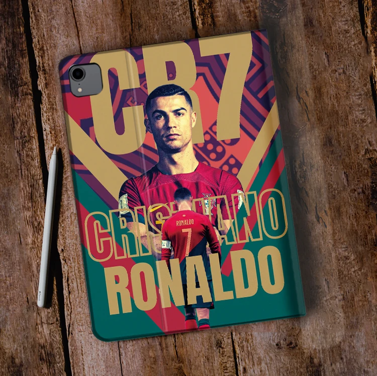 Football Superstar R-Ronaldo Case For iPad 10.2 7th 8th Air 1 2 3 Mini 2 3 5 Case Luxury Silicone For iPad Air 4 iPad Pro11 Case