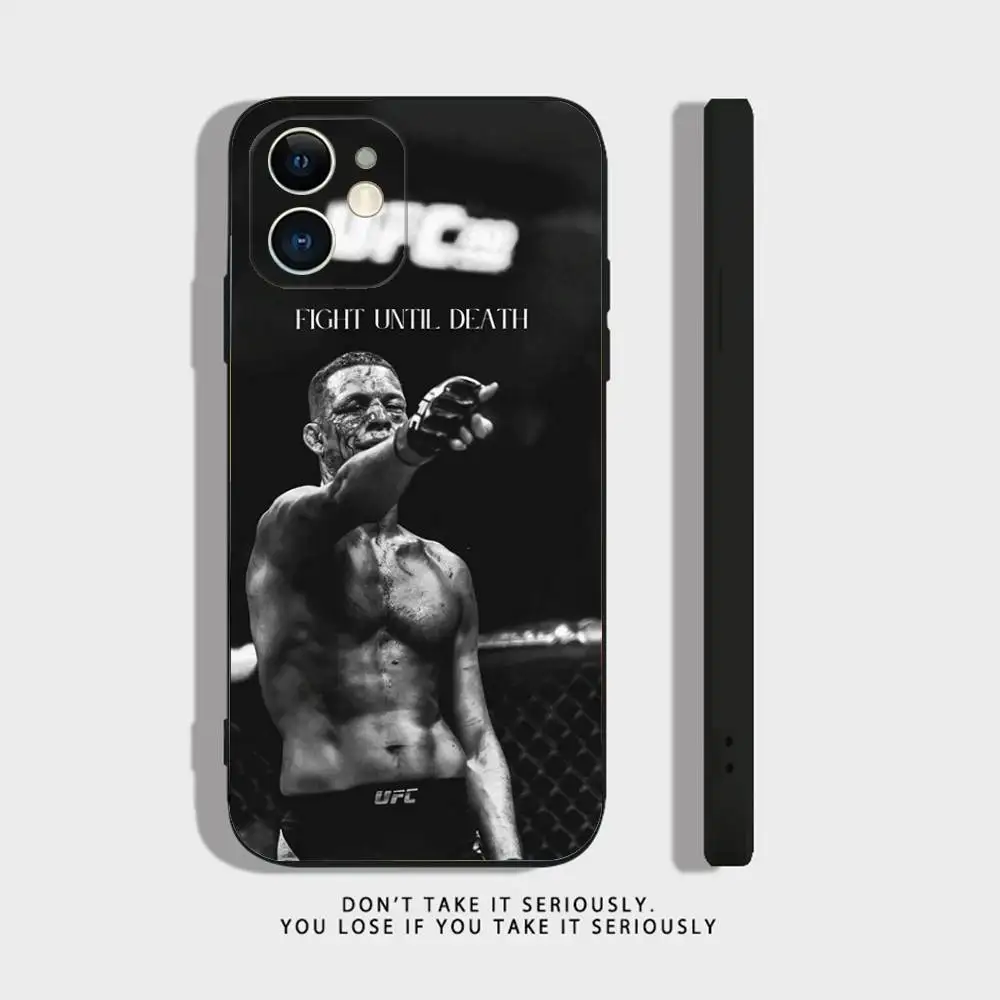 Fighting Pereira Alexเคสโทรศัพท์สําหรับiPhone 16,15,14,13,12,11,Pro,X,XS,Max,XR,Plus,มินิซิลิโคนนุ่มสีดํากันกระแทกTPU