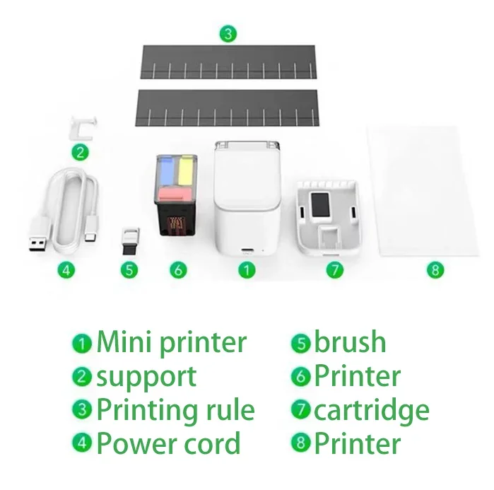 For One Machine - Versatile Handheld Full Color Printer Work, Play, All Provided Inkjet Printer Gearbox Phone for Hotels YUCHEN