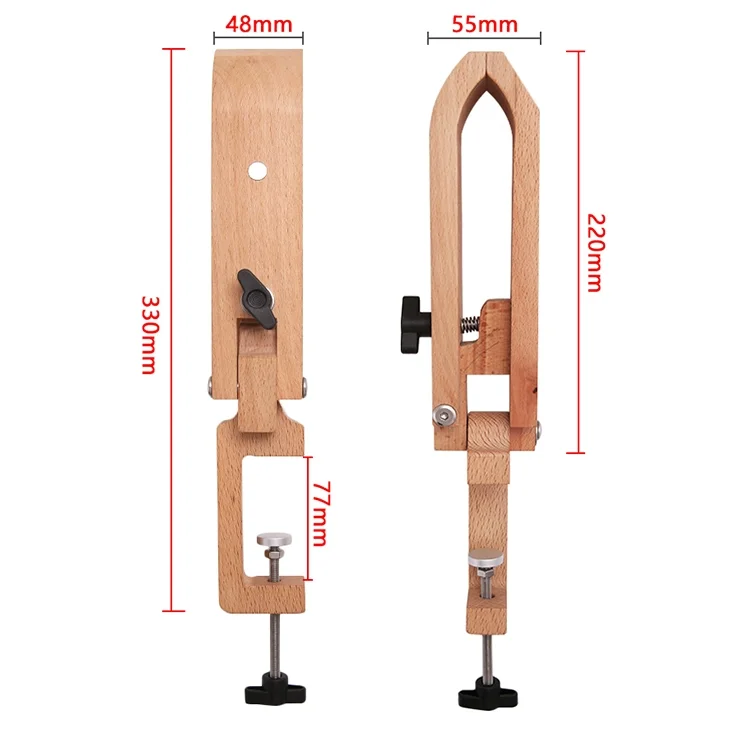 Mini Hand Sewing Wooden Clip DIY Tool Sewing Wooden Clip Foldable Beech Wooden Frame
