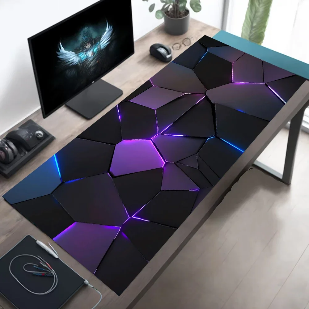 

Geometric Pattern Mouse Pad Large 3D Gaming Computer Office Rugs XXL Game Mousepad New Rubber Anti-slip Long Keyboard Desk Mats