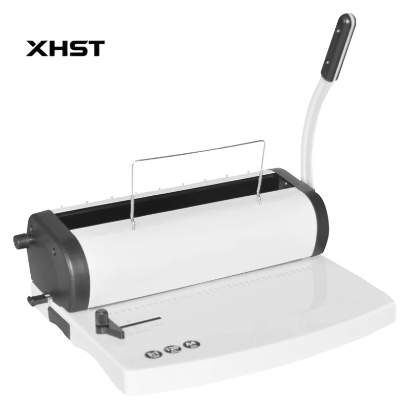 

[18 Sheets] China SIGO Manual Wiro Binding Machine Book Binder With Round or Square Hole