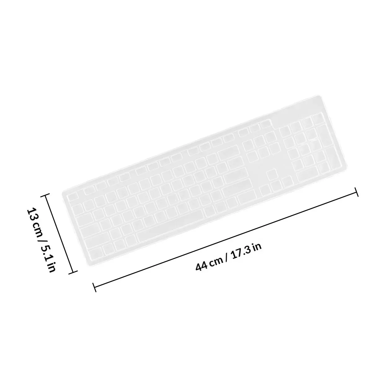 1Pcs Keyboard Protective Film Ultra Thin Heat Cold Resistant Keyboard Protector for Kb216 Wired Km636 Wireless Optiplex