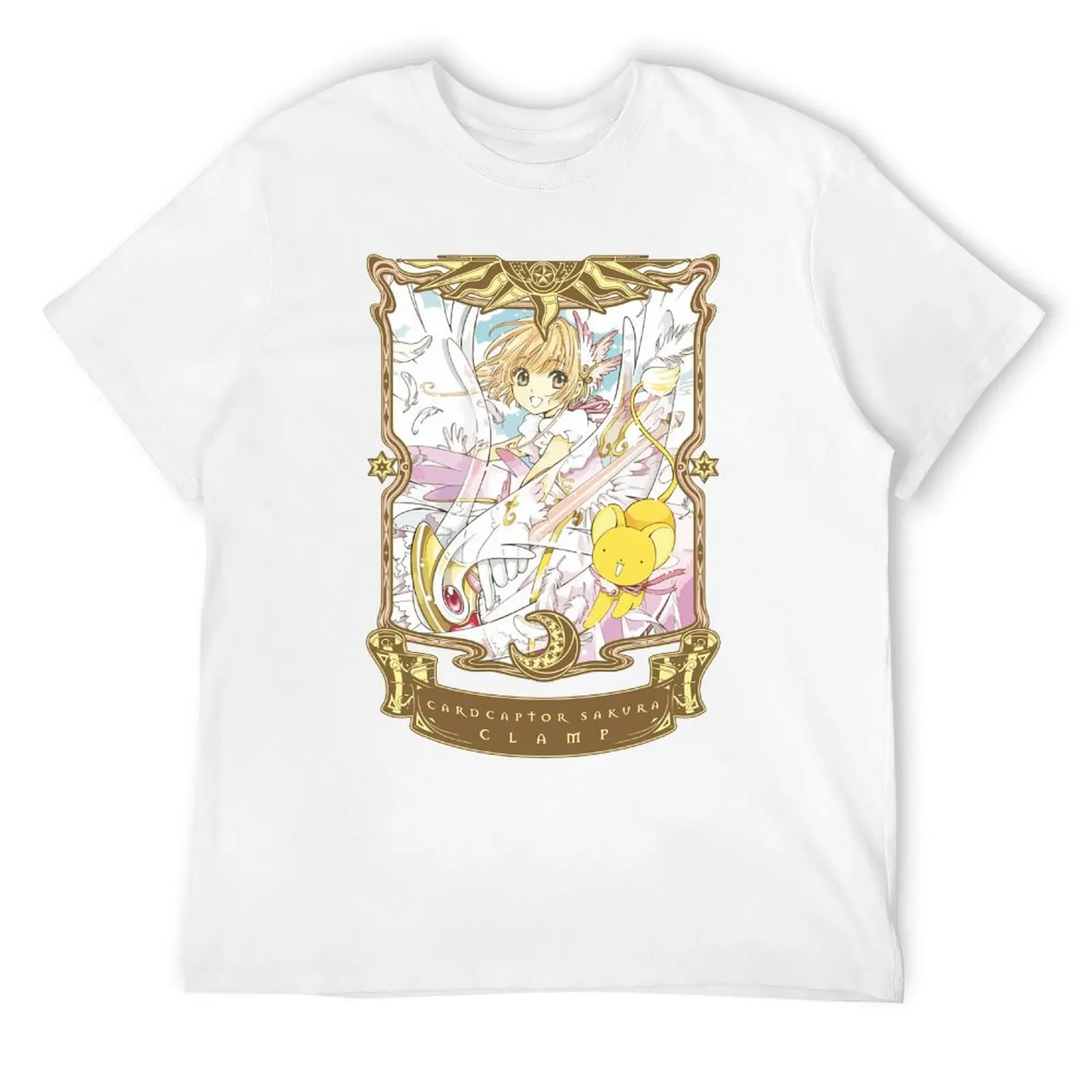 Card Captor Sakura Tshirt Classic T-shirt Crewneck  Sport  Humor Graphic Leisure Eur Size