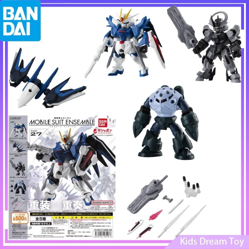 

Bandai в наличии, оригинальный МОБИЛЬНЫЙ КОСТЮМ GUNDAM ENSEMBLE MSE27, аниме-фигурки, игрушки, коллекционная модель из ПВХ, подарки для мальчиков и девочек