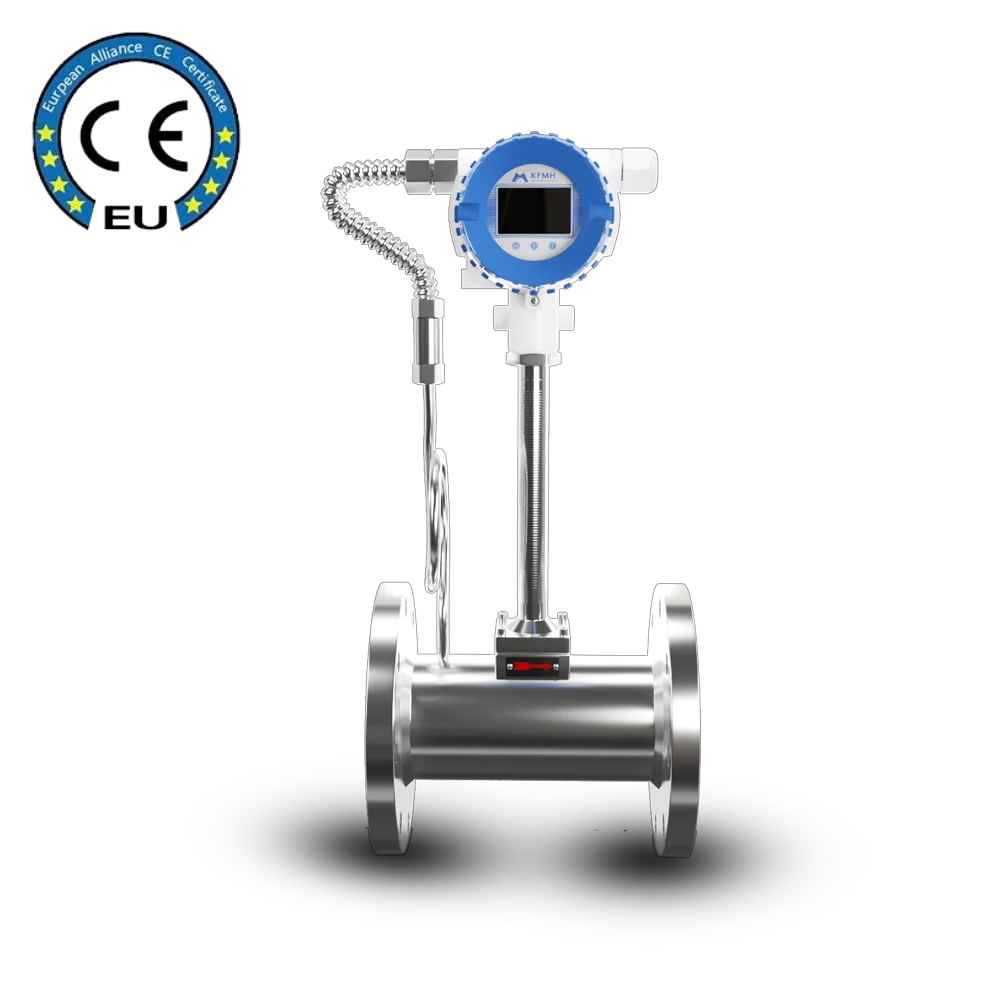 

SUS 304 Фланцевый зажим с резьбой Вихревой тип ± 1%, паровой расходомер IP65/IP68, расходомеры Meihe с Wi-Fi