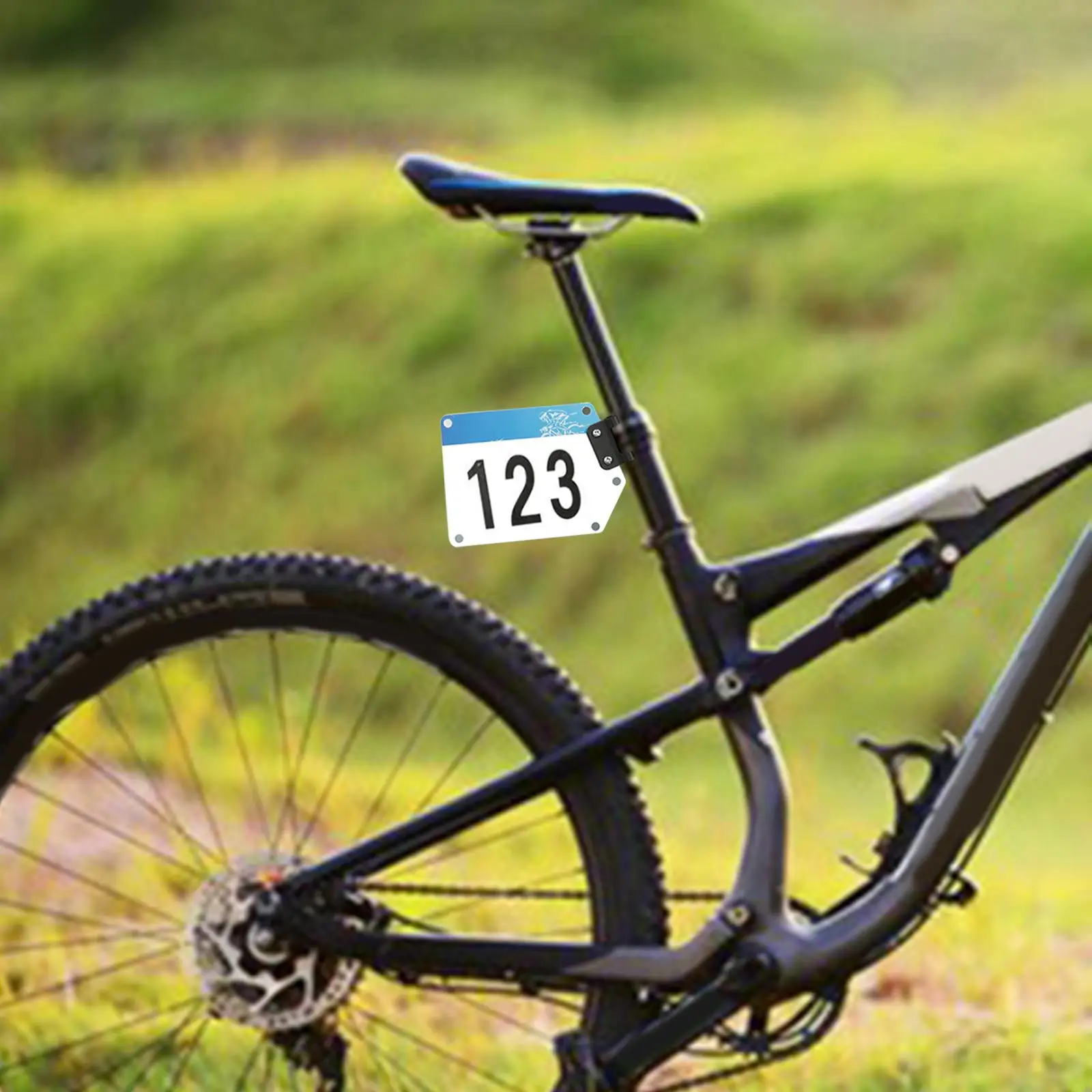 Bike Racing Number Plate Durable Cycling Number Holder for Competition Match