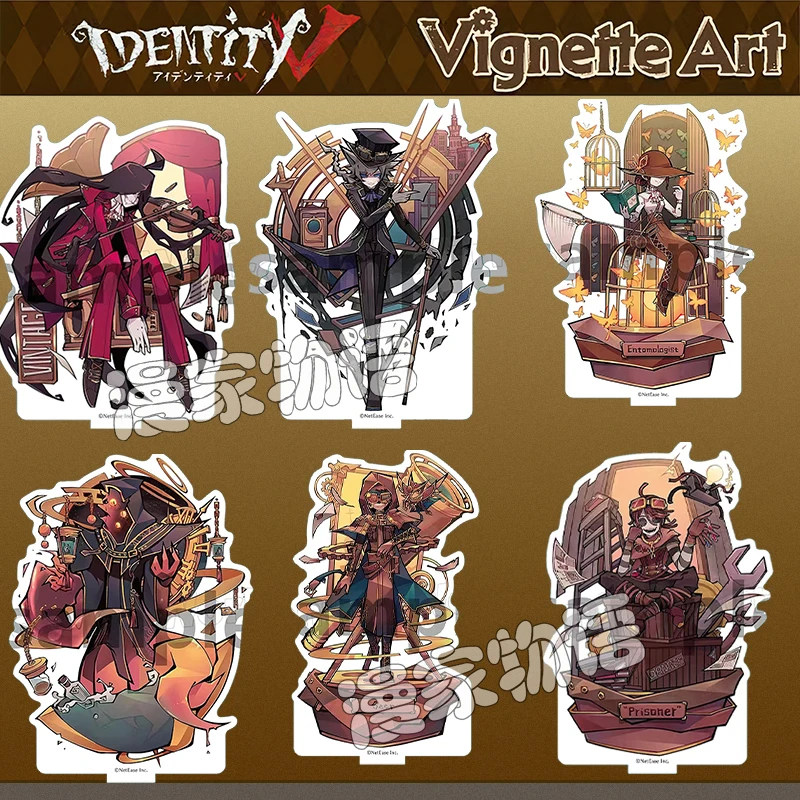 Anime Identity Ⅴ Luca Barsa Mary Edgar Walden Eli Clark Vintage Art Series Cosplay Acrylic Stand Figure Model Plate Tabletop Toy