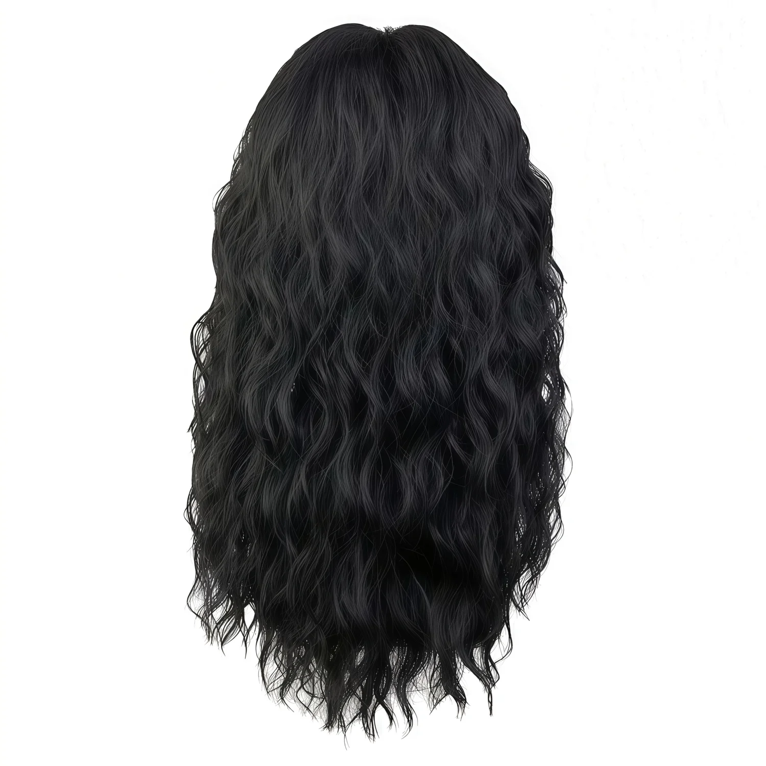 1 Piece of Men's Rock and Punk Synthetic Wig from the 70s and 80s,Featuring Heat-Resistant Long Curls Carnival,St. Patrick's Day image 4