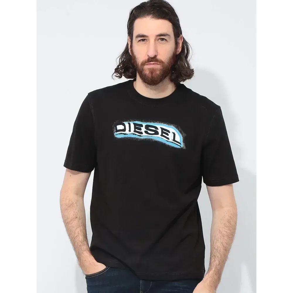 

Trend Summer Men T-shirts Summer Sports Fitness Pure Cotton Printed Round Neck Short Sleeve Jogging Gym Running Training T-shirt