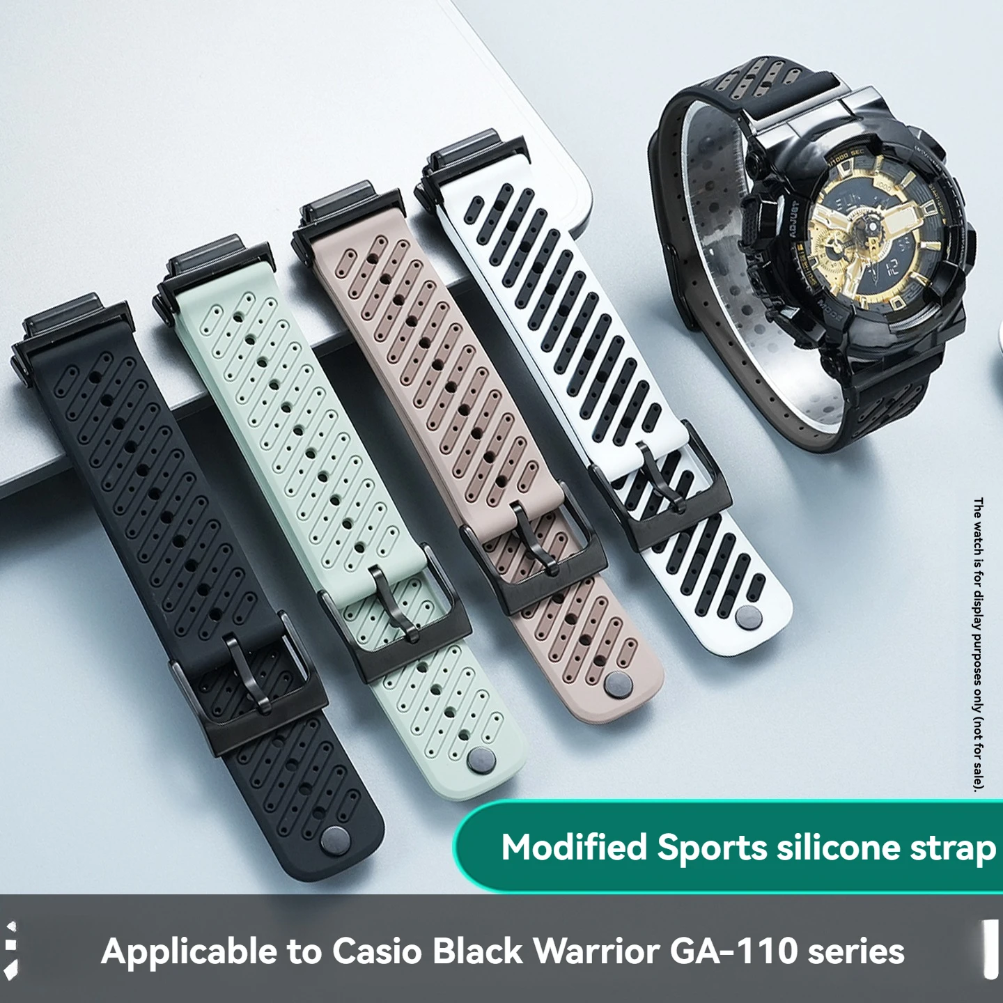 For Casio GA110 Black Knight GM110 G GA700 GA150 GA100 GD120 Outdoor Mountaineering and Cycling Sports Silicone Watch Strap