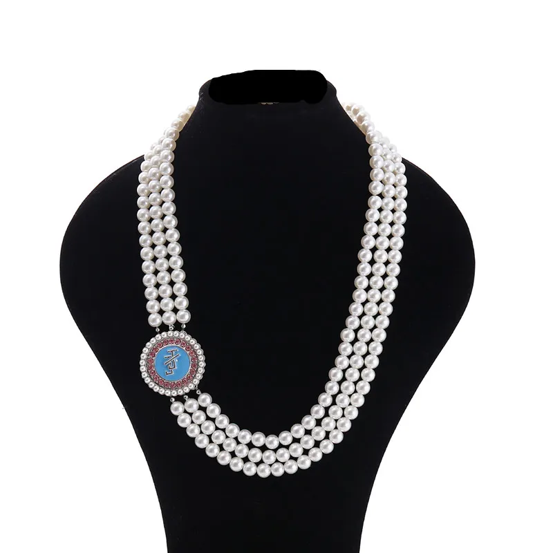 1938 JJOA Members Gifts Pearl Strand Social Letters Jack And Jill JJ Necklaces Jewelry For Women
