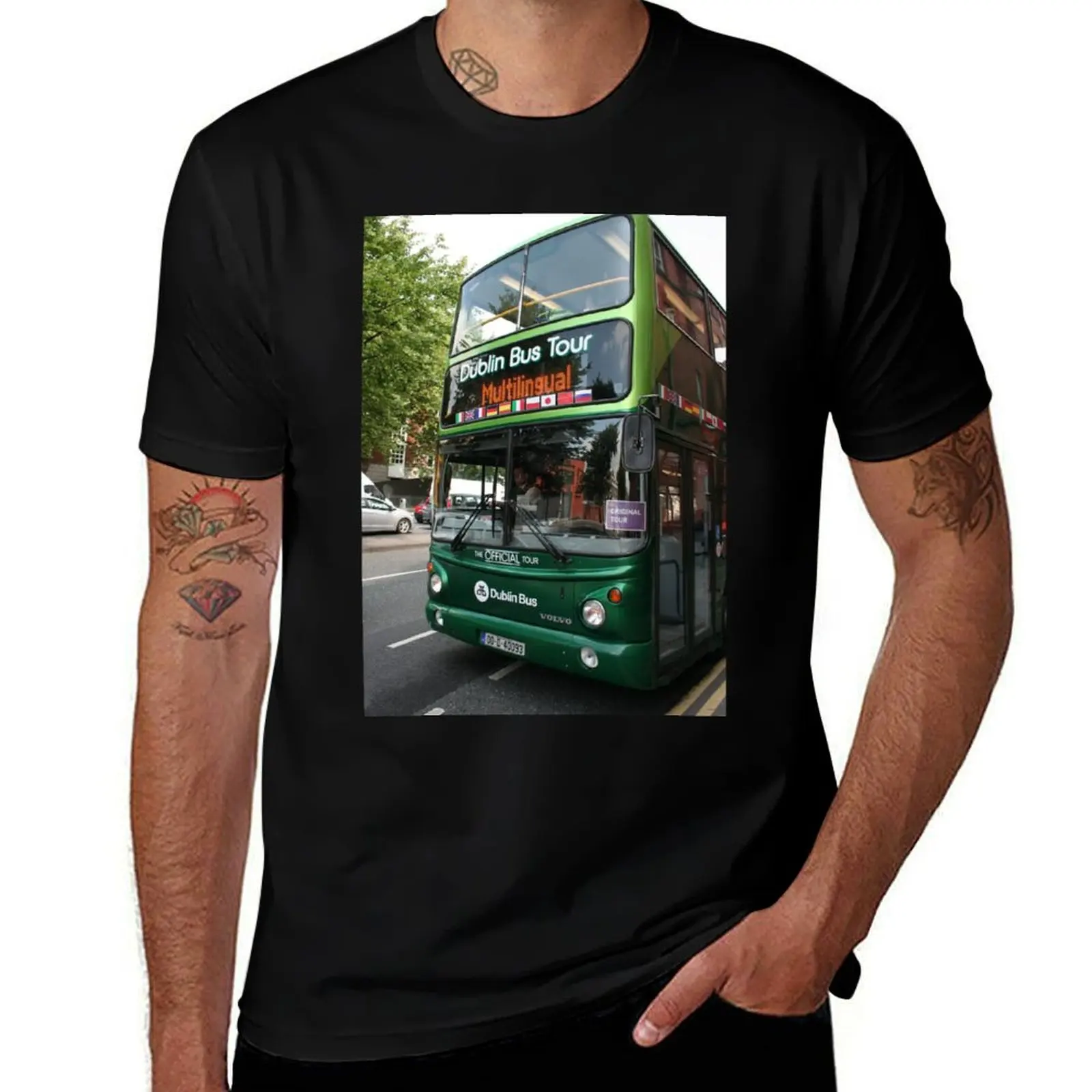 Irish bus T-Shirt t shirt man plain T-Shirt