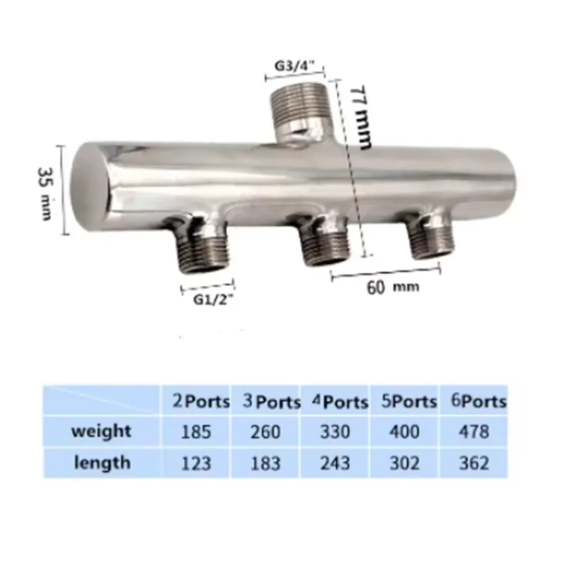 G3/4 inlet G1/2 outer 304 stainless steel ball valve switch water separator water oil and gas diverter valve water collector