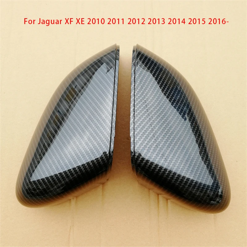 Auto Carbon Fiber Rearview Mirror Cover Wing Mirror Shell Cap Housing For Jaguar XF XE 2010 2011 2012 2013 2014 2015 2016-