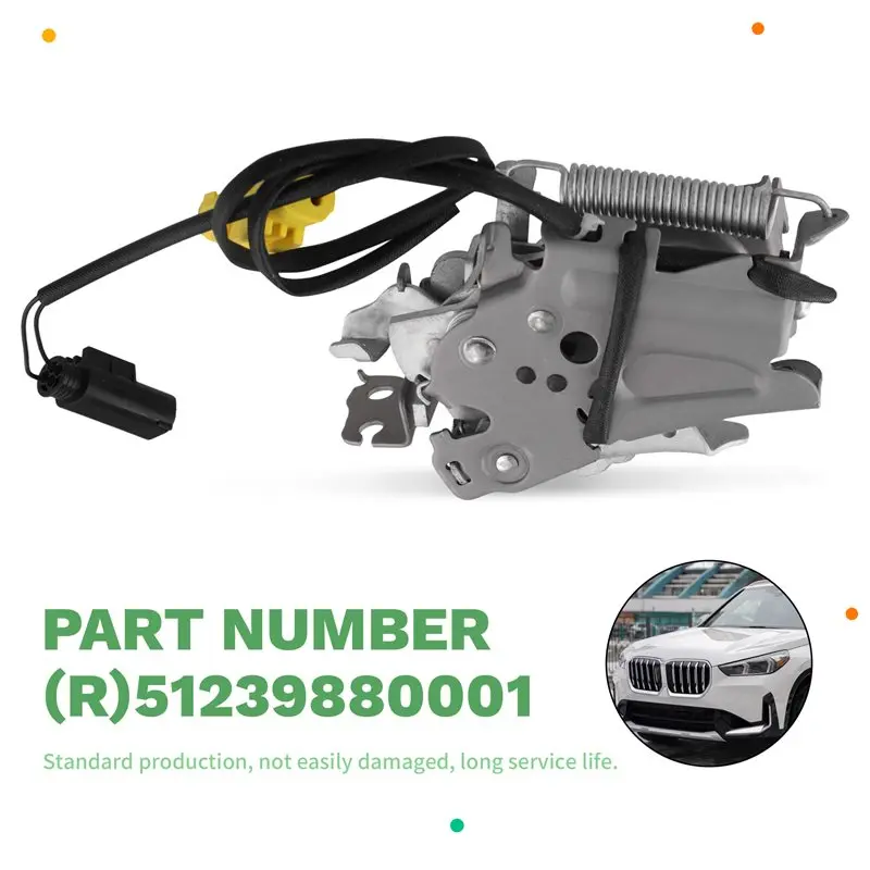 For BMW X1 U12 F39 X2 Xdrive 28I M35i Xdrive 2022-2023 Hood Latch Door Lock Link Actuator Left 51239880001