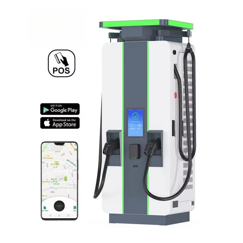 New 60KW-360KW DC Fast EV Charging Station with CCS Combo Interface Floor Stand and Double