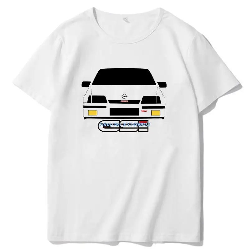 

Camiseta Blanca Opel Kadett Gsi 16v Графические футболки оверсайз футболки топы футболки рубашка с круглым вырезом Летняя мужская одежда