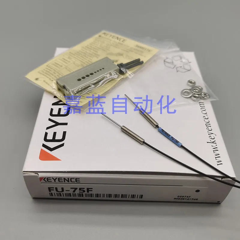 KEYENCE FU-75F Fiber Optic Sensor Tube-Type Dual-Shot Optical Detection for Industrial Automation