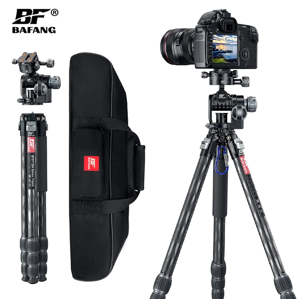 

BAFANG Lightweight DSLR Tripod Spotting Scope Cabon Fiber Tripod Max Load 10KG for Outoor Use Photography Professional Stand