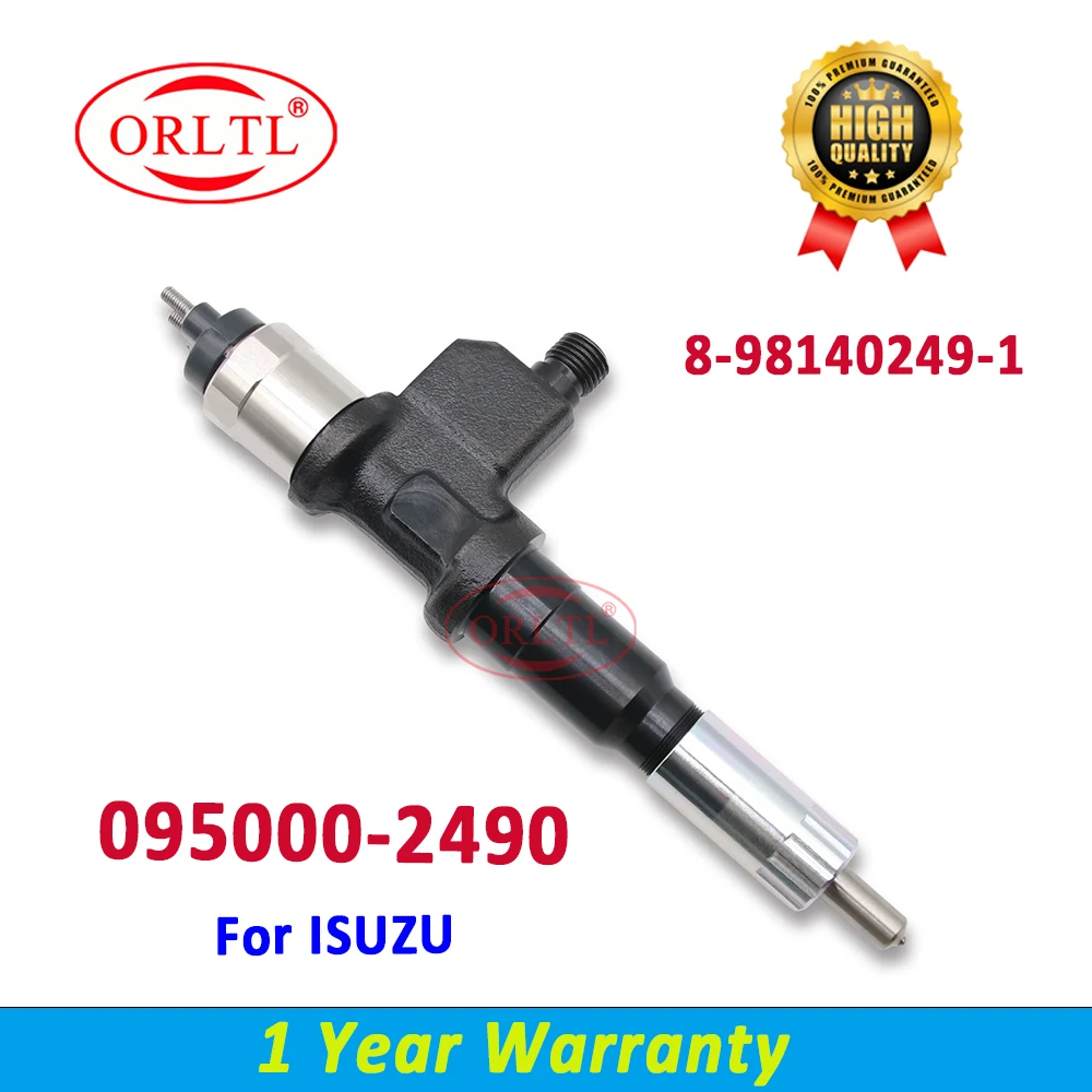 ORLTL 095000-2490 Fuel Injector Nozzle 8-98140249-1 Common Rail Diesel Injector 8981402491 for ISUZU GIGA 6UZ1