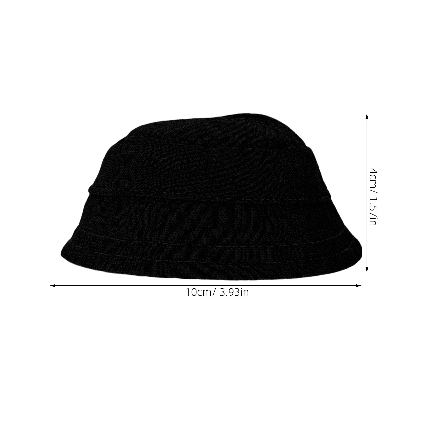 17 Cm Mini Bucket Hat for 17 Cm Fabric Figures Open Design Easy Maintenance Vibrant Color Lasting Shape for Craft and Display