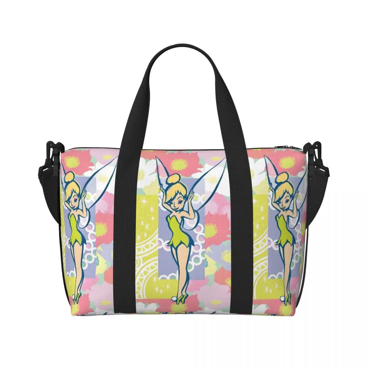 Custom T-Tinkeres Anime Bell Tote Bag Women Large Capacity Beach Gym Shoulder Travel Bag