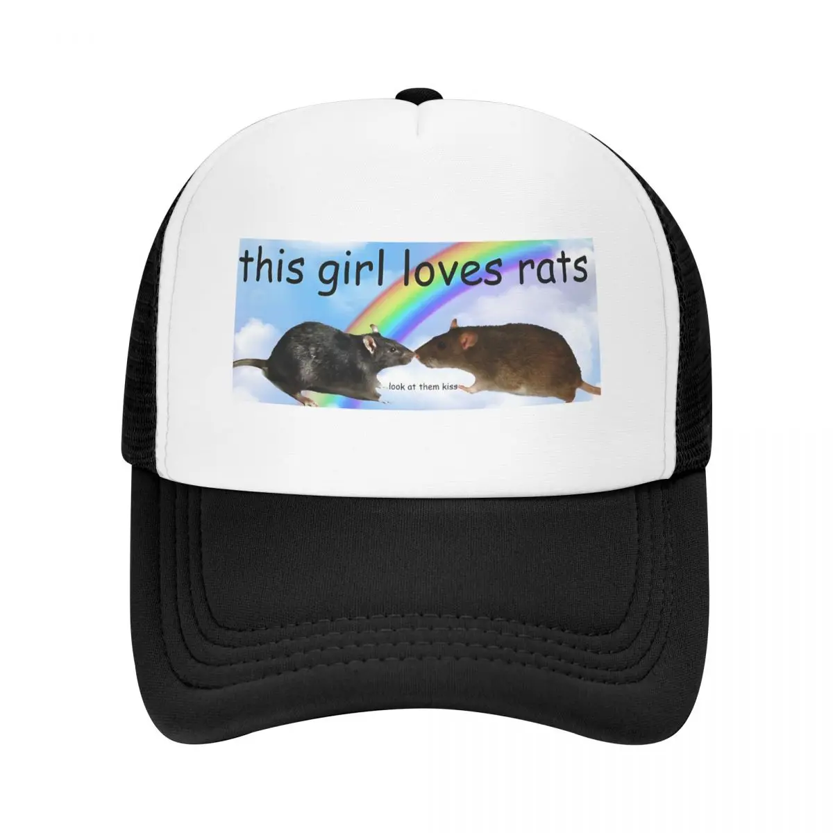 This Girl Loves Rats Baseball Cap for Men Camouflage Hats Baseballs Caps Funny Adjustable Y2K Summer Dad Gift