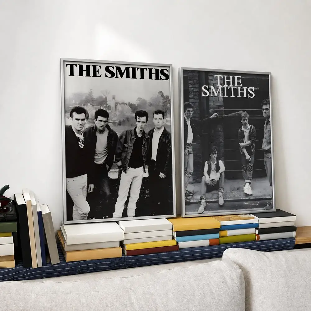 Band The Smiths Poster Self‑Adhesive Waterproof PP Poster Coffee House Bar Wall Art Sticker Room Home Decor