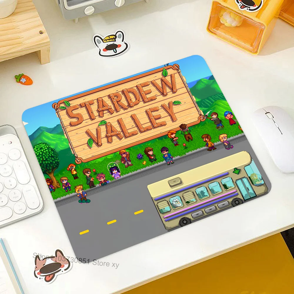 Stardew Valley Game Mousepad Small LockEdge Mouse Pad For Gamers Computer Desk Pad Rectangular Anti-slip Rubber