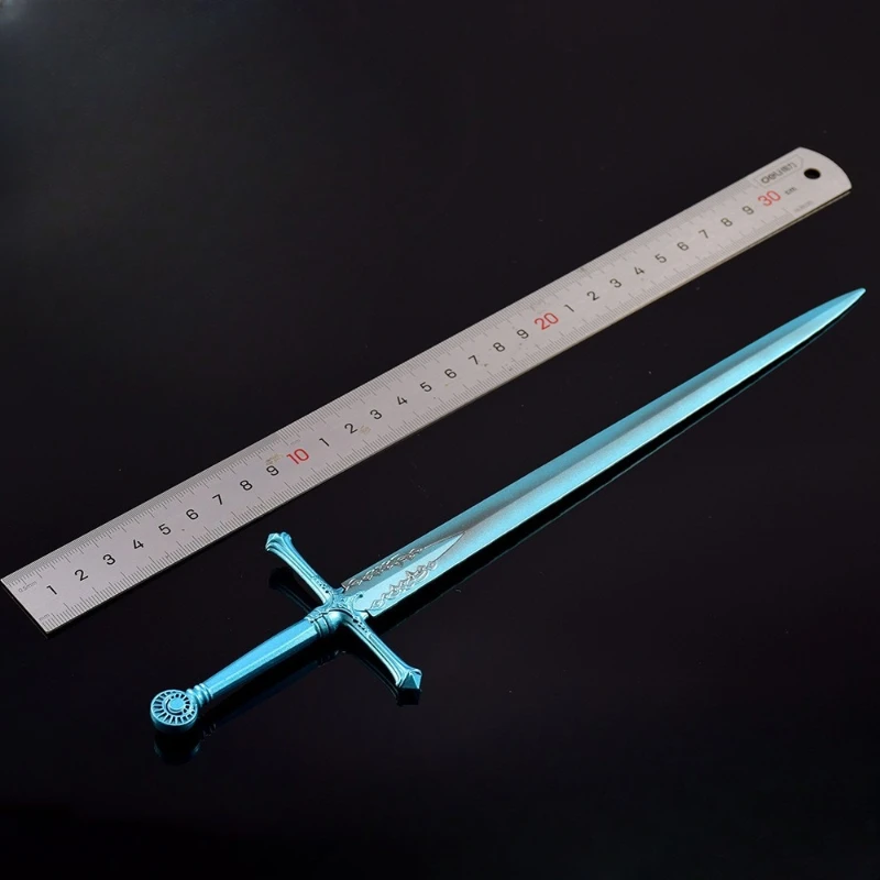 11,81 cala Eldenn Knight of Kalia Greatsword Metalowe Modele Gadżety do Gier Ekskluzywne Zabawki dla Magów Miecz Ozdoby na Biurko Prezenty dla Chłopców