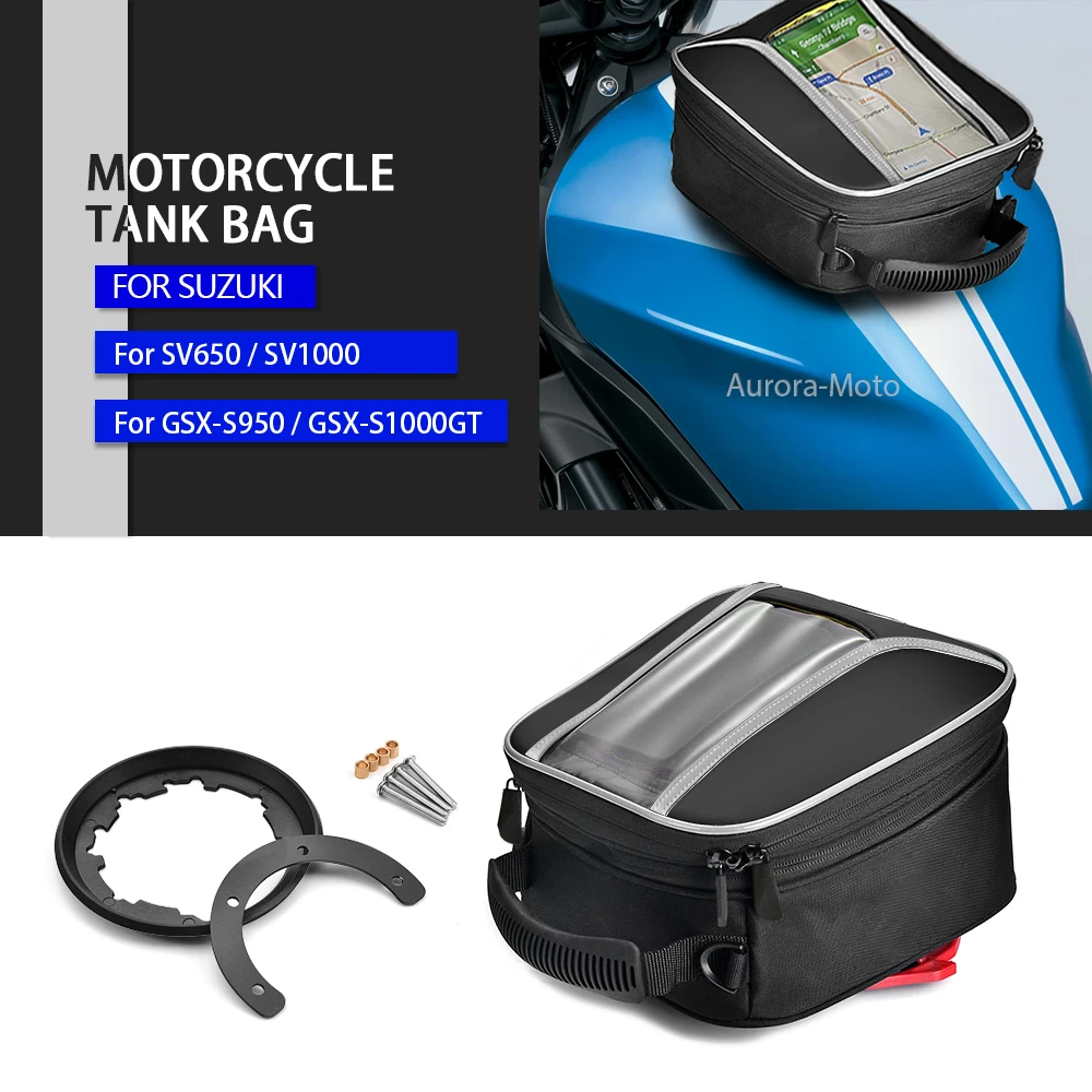 Tanklock Fuel Tank Bag For Suzuki SV650 SV 650S 650N SV1000 SV1000S GSX-S1000GT Tankbag Motorcycle Navigation ﻿