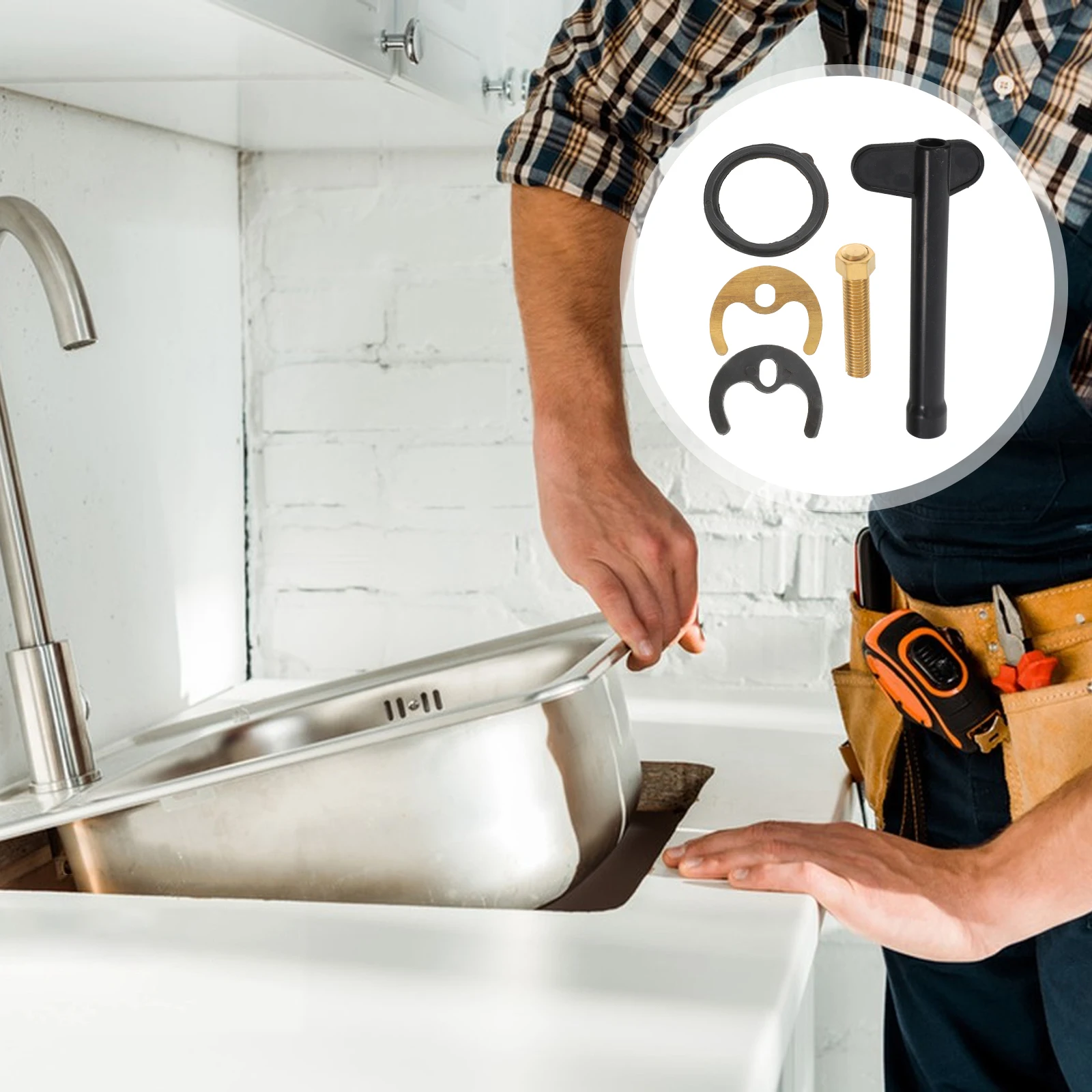 

Horseshoe Mounting Accessories Faucet Repair Replacement Kit Fixing Bracket Washer Basin Tap Washers Fastener