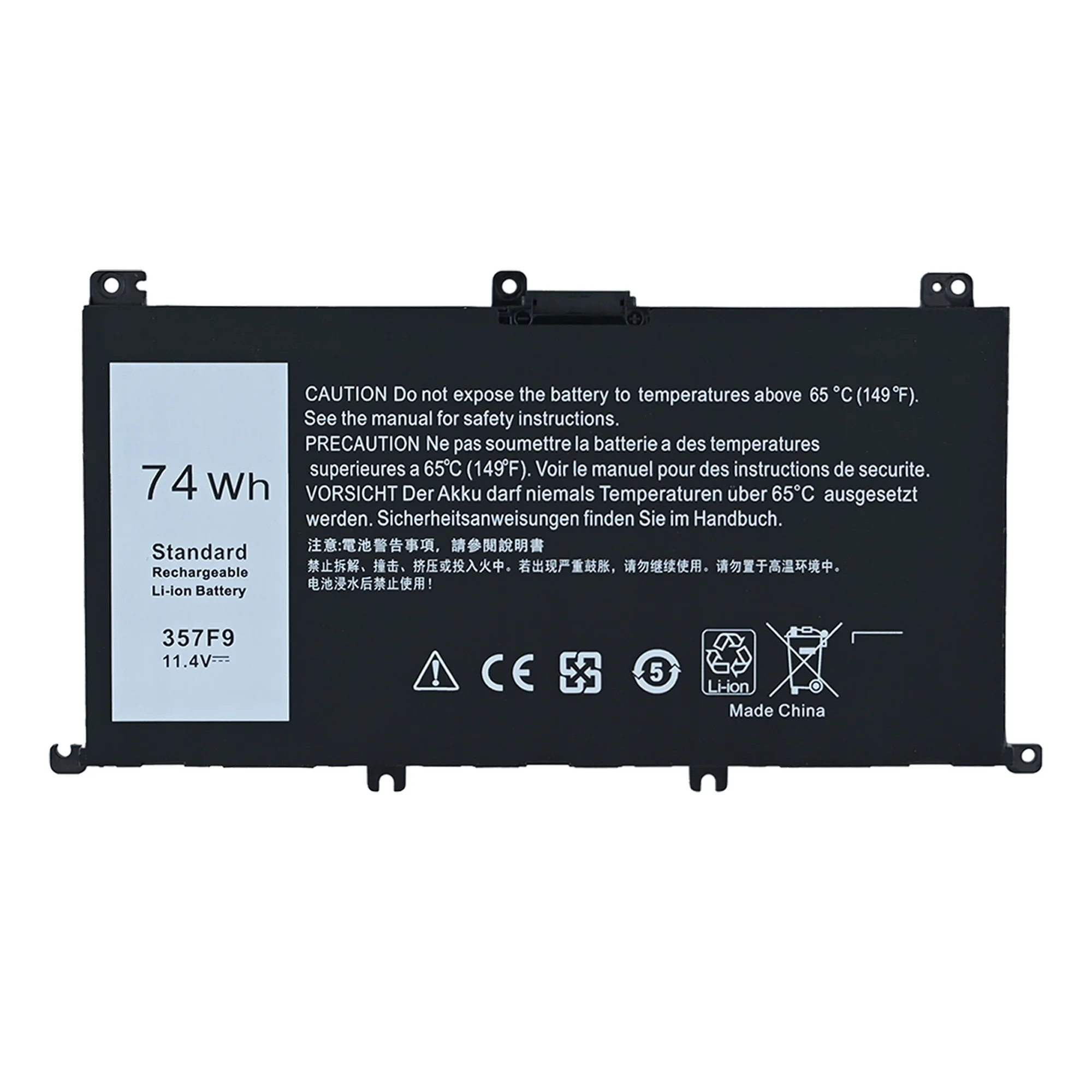 11.1V 74Wh 357F9 Laptop battery For DELL Inspiron 15 7559 7000 7557 7567 7566 5576 5577 P57F P65F