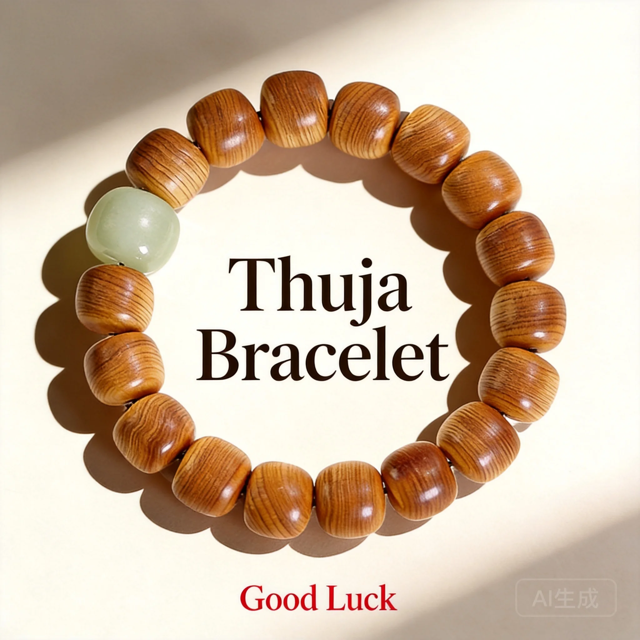 Natural High Oil High Density Thuja Sutchuenensis Bracelet 2026 Unisex Chinese Style Wenwan Barrel Prayer Beads With Hetian Jade