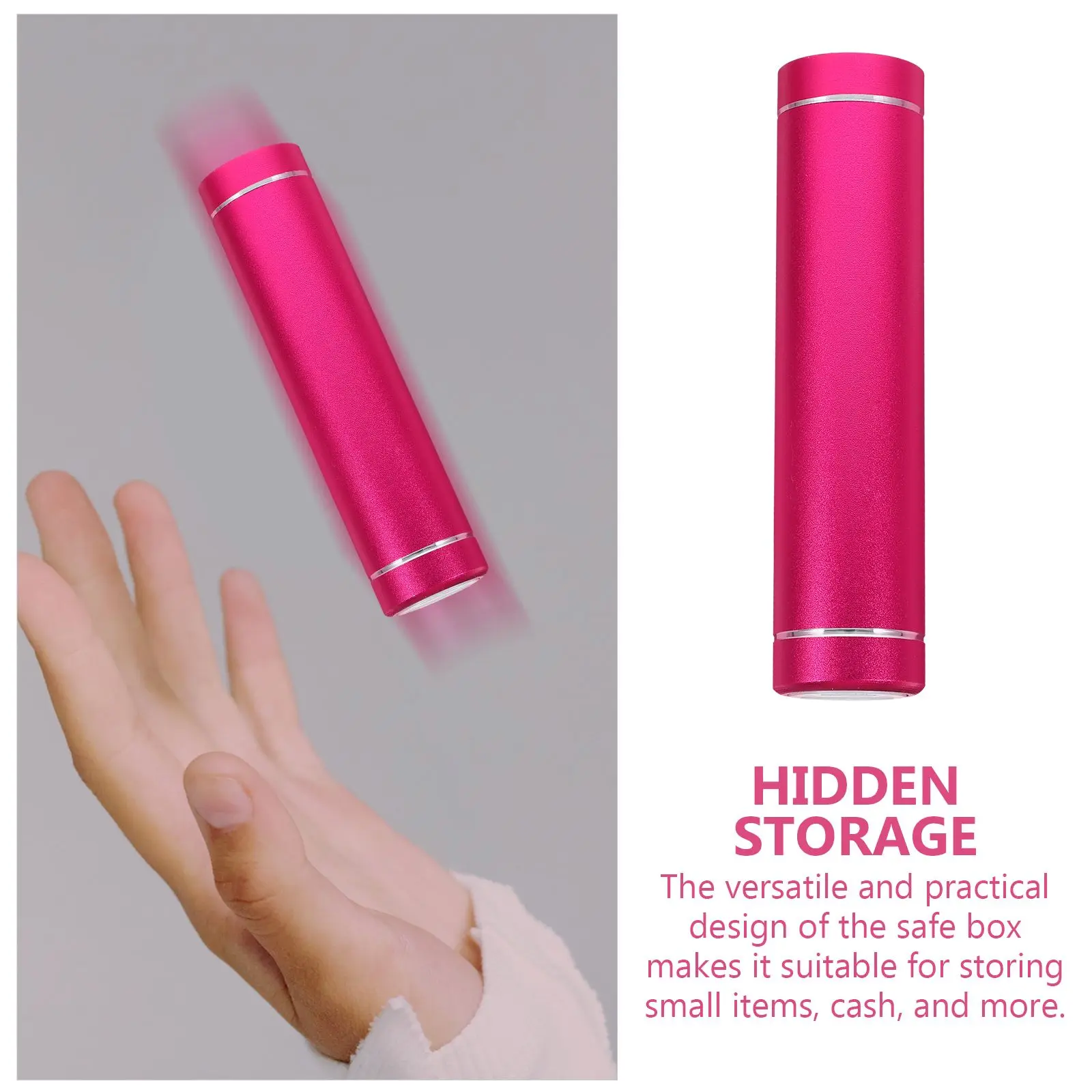 Power Bank Storage Box Hidden Compartment Containers for Valuables Red Lightweight Realistic Sturdy Secret Safe Money Hiding