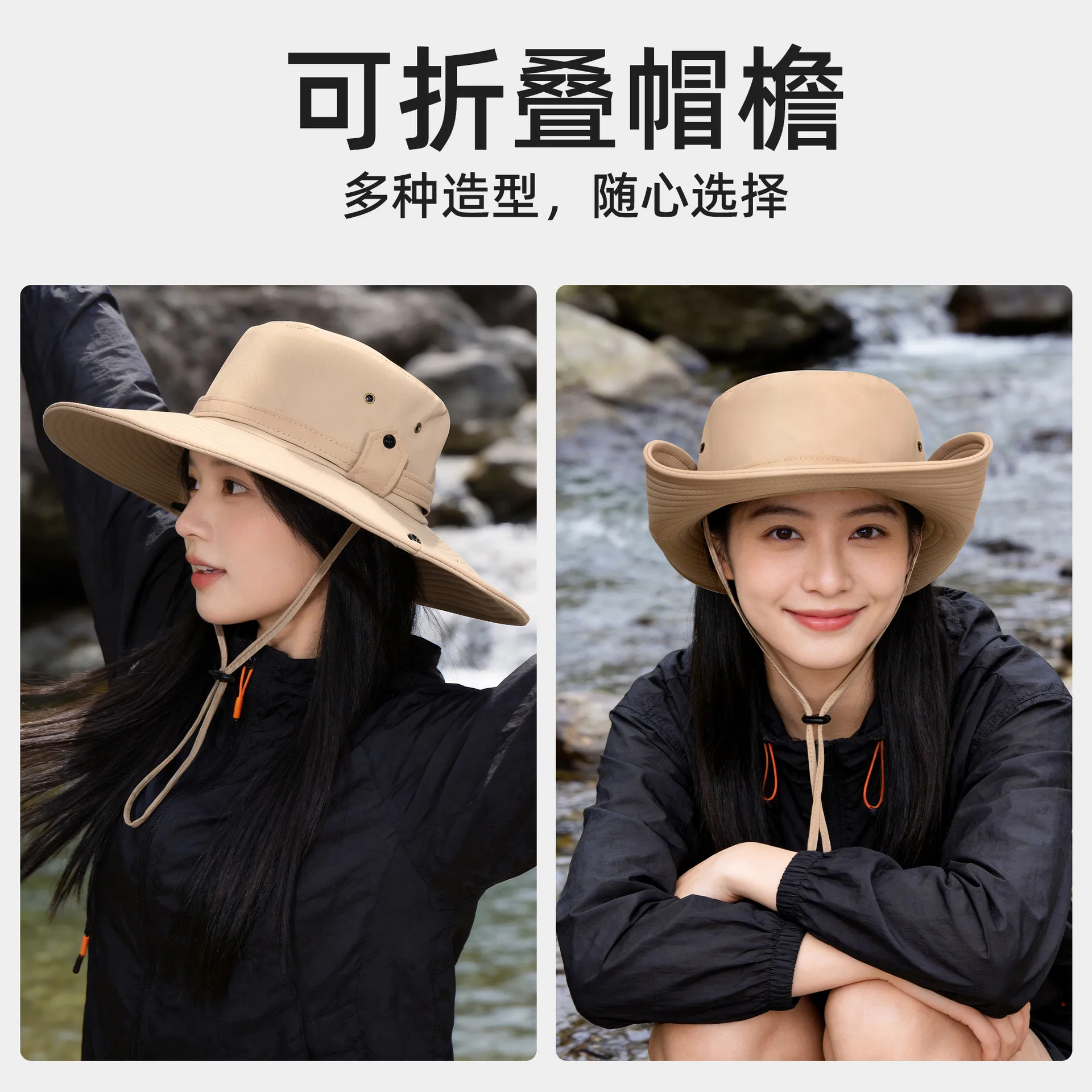 100 Percent Cotton Upf 50 Plus Uv Protection Wide Brim Bucket Hat Waterproof Stain Resistant Unisex Outdoor Hiking Fishing Hat