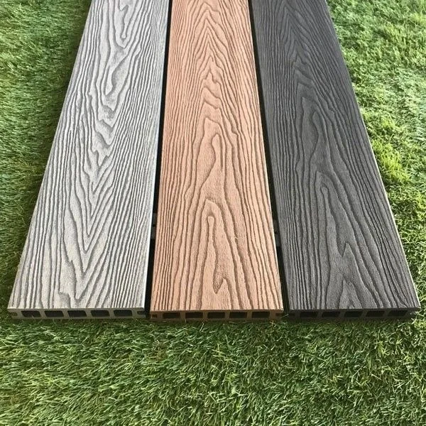 Waterproof outdoor WPC deck tile floor WPC WPC pavement 3D wood grain co-extrusion composite pavement