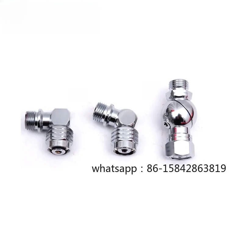 Diving Back Flight Jacket Side Hanging with Secondary Head Adapter 90 Degrees 110 Degrees 360 Degrees Copper Connector 9/16-18