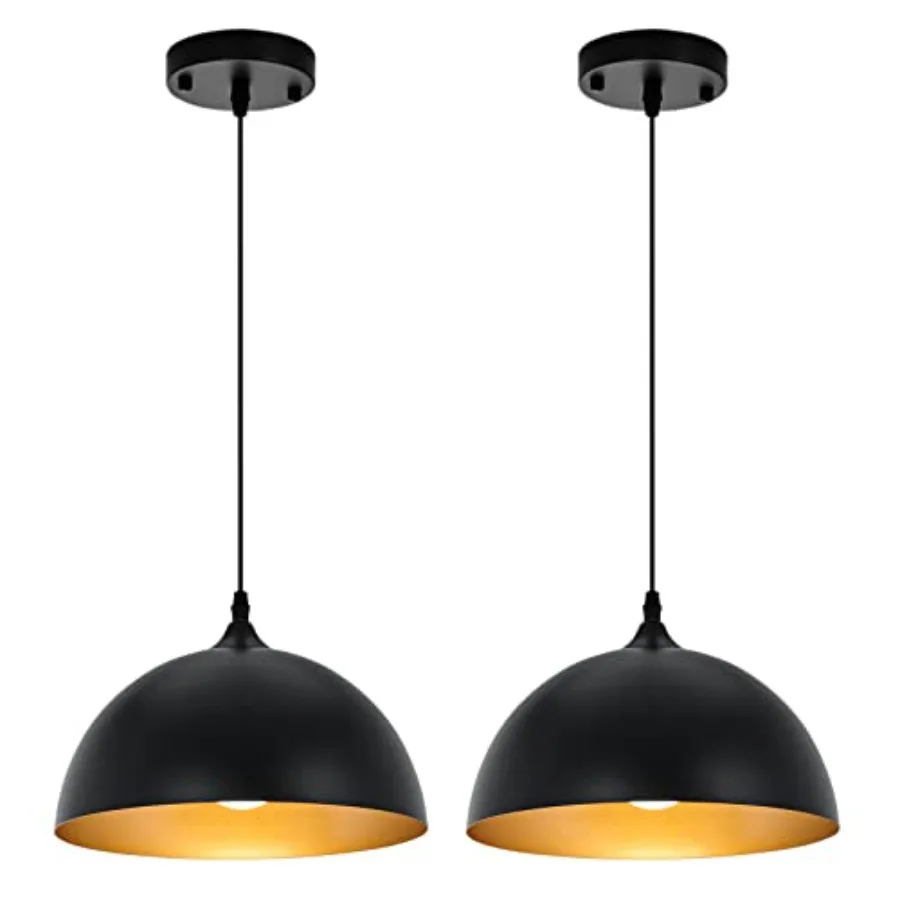 

Farmhouse Pendant Lighting for Kitchen Island and Dome Pendant Light Fixtures Industrial Hanging Ceiling Light for Dining Room