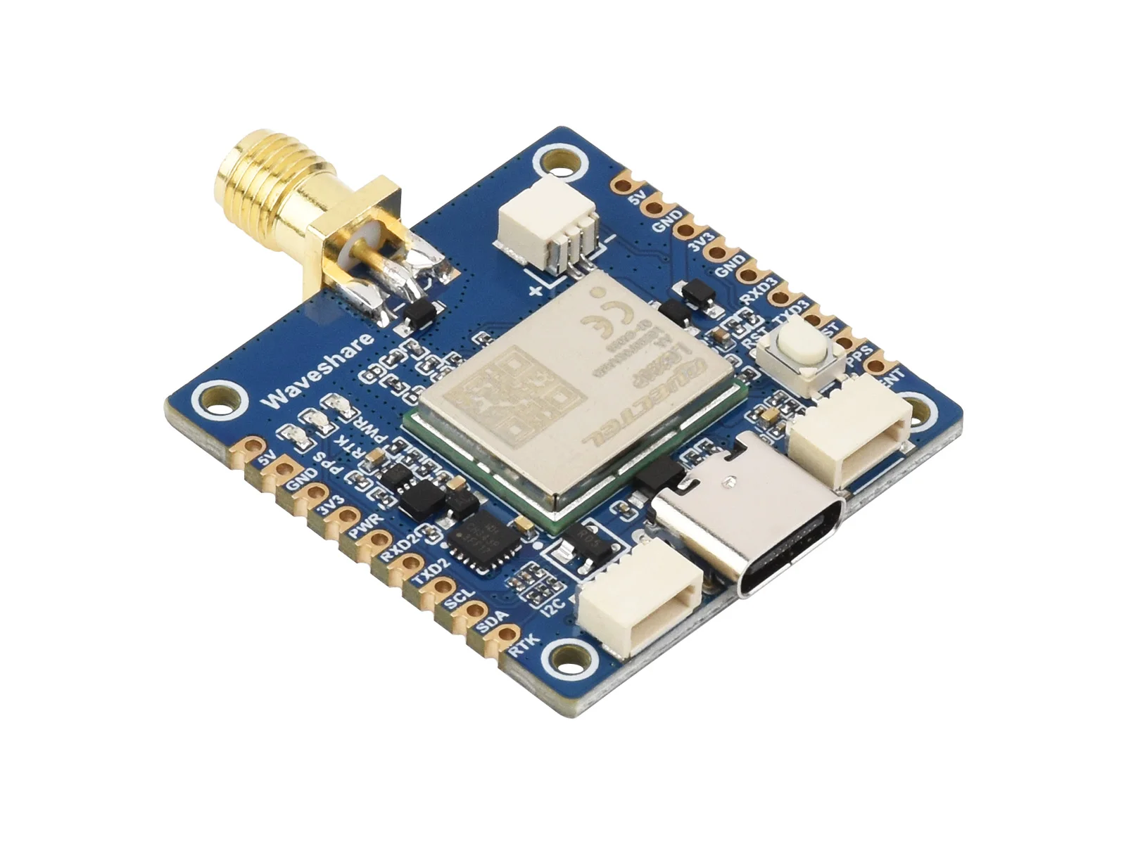 Waveshare LG290P Series Quad-band GNSS Module, Quad-band RTK Centimeter-Level Positioning, L1+L2+L5+E6 Quad-band Positioning