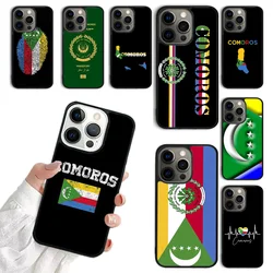 Coque de téléphone drapeau Comoros, étui pour iPhone 17 Air 16 15 14 Plus pour apple 16 11 12 13 Pro Max