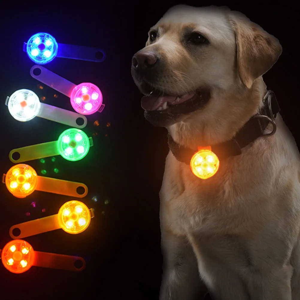 

2Pcs Pet Anti Lost Dog Collar Light Pendant Dog Collar Night Light Safety Luminous Plastic Durable USB Anti Lost Supplies
