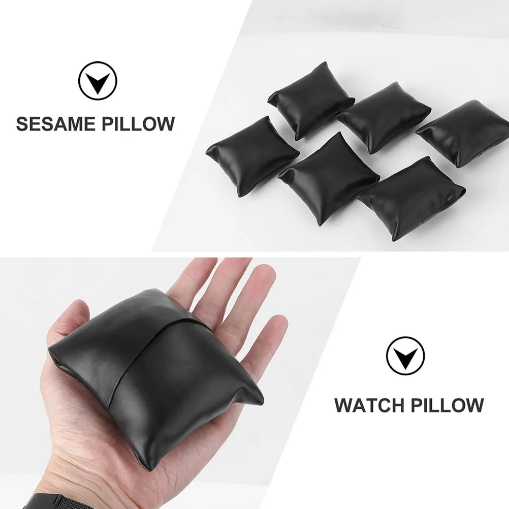 

8pcs Pillow PU Jewelry Display Holder Bracelet Pillows Cushions Jewelry Pillow for Watches Storage Solution
