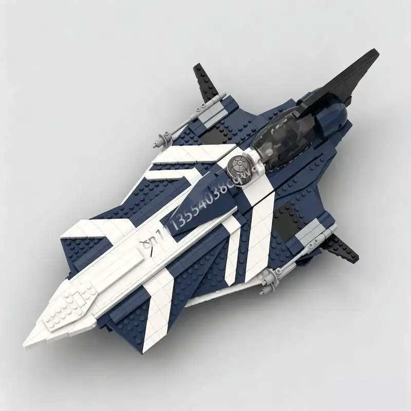 NEW 787PCS Space Starfighter Spaceship Vehicle Model Custom Building Blocks DIY Assembly Toy Collection Home Decor Holiday Gifts